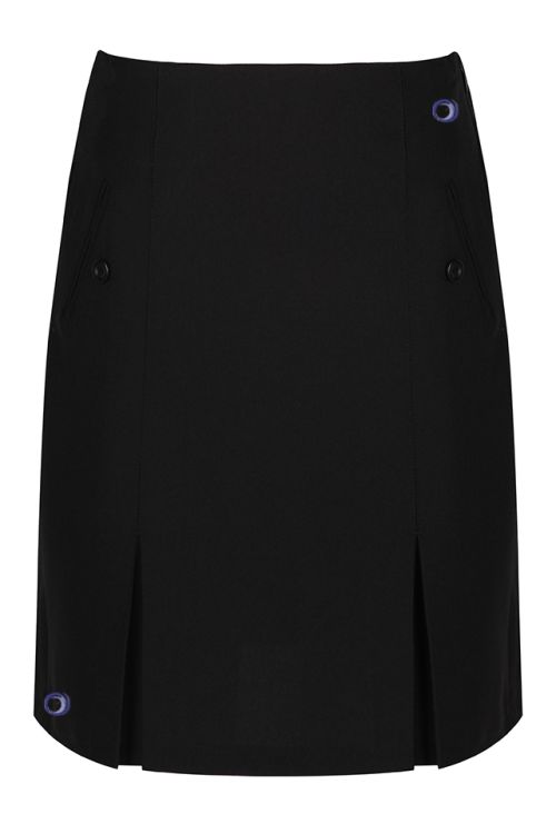 Girls junior style Twin Pleat Skirt with Outwood Academy logo