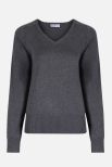 CLEARANCE Girls' Fit Cotton V-Neck Jumper Various Colours