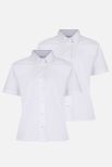 Short Sleeve Non-Iron Blouses - Twin Pack