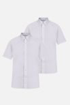 Short Sleeve, Slim Fit Non Iron Shirts - Twin Pack