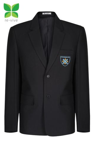 Boys Badged contemporary blazer badged with Teignmouth Community School Logo