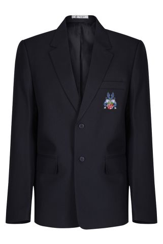 Navy blazer badged with British International School of Ljubljana