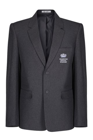 Blazer badged with the logo for The British School Warsaw