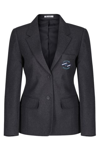Fitted blazer badged with school logo