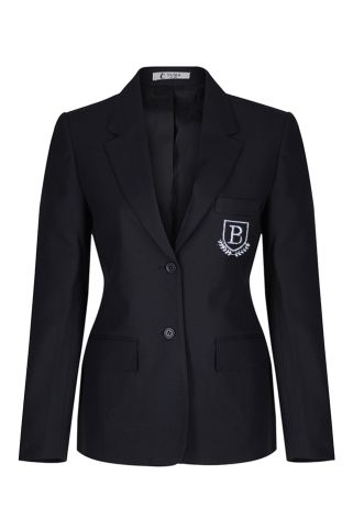 Senior girls contemporary blazer badged with school logo