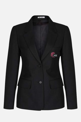 Contemporary girls-fit jacket badged with school logo for Icknield Community College