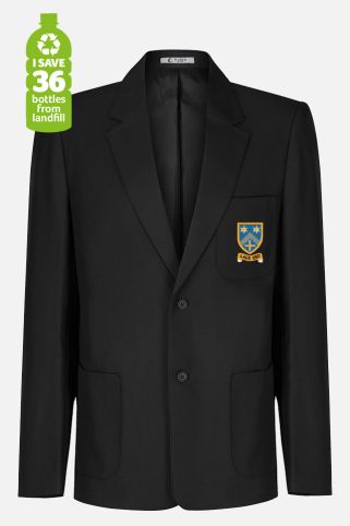 Black blazer badged with school logo for Bishop Challoner Catholic School