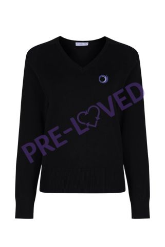 Pre-loved Girls Fit Cotton Jumper with Outwood Academy logo