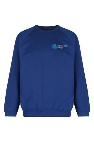 Sweatshirt badged with Collingwood College logo