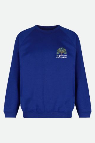 Sweatshirt badged with school logo for Teignmouth Primary School