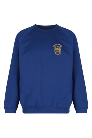 Royal Blue Sweatshirt Badged with Epworth Primary Academy Logo