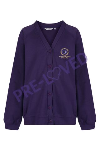 Pre-loved cardigan with Outwood Primary Academy logo
