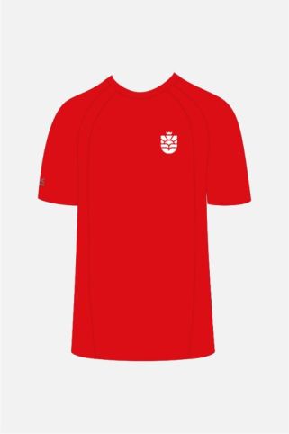 Crew Neck Sports T-Shirt Scarlet