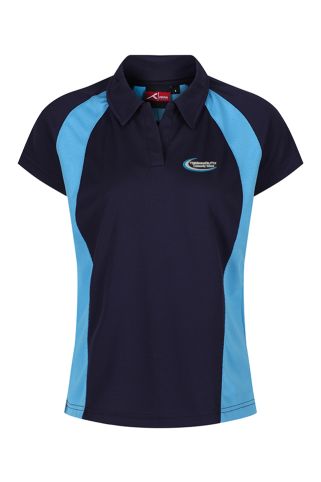 Girls fitted Teignmouth Community School Sports Polo