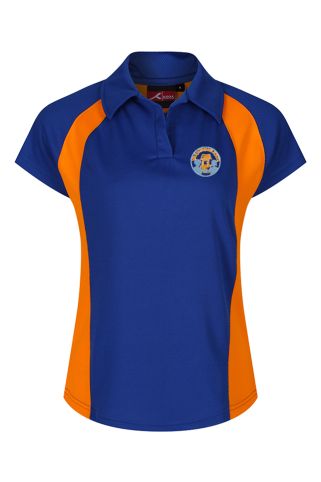 Royal Blue/Amber Girls Polo Badged with School Logo (Years 5-6 Only)