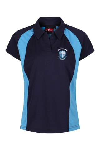 Girls Sports Poloshirt badged with Beverley High School