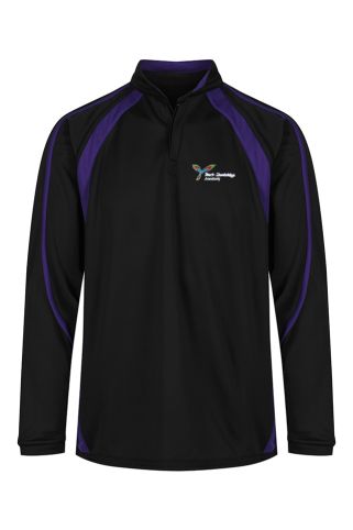 Black and Purple Reversible Top badged with North Cambridge Academy logo (Winter uniform - Rugby Top or Hockey Top)