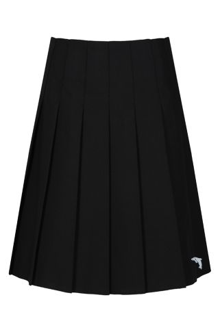 Senior Black Stitch Down pleated Skirt for Richard Lander School
