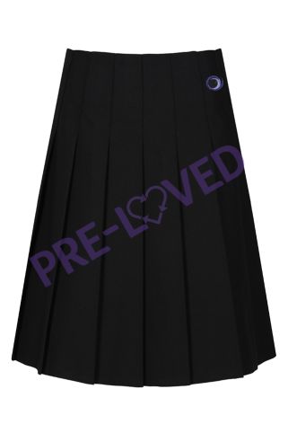 Pre-loved girls Senior Pleated Skirt with Outwood Academy Logo
