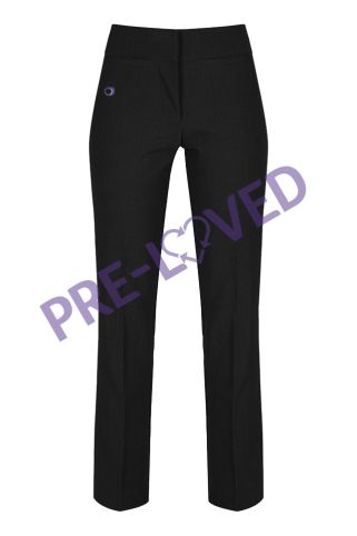 Pre-loved Girls-fit senior style Twin Pocket Trouser with outwood Academy logo