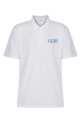 White Poloshirt with school logo