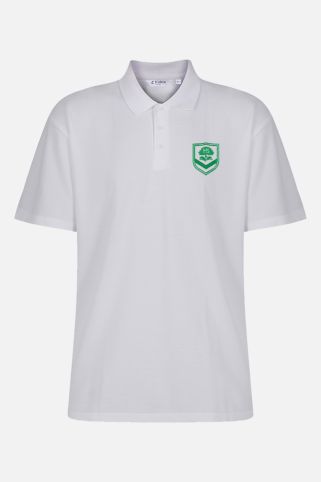 Summer Poloshirt (EAGLES HOUSE) badged with school logo for Heathside School, Weybridge