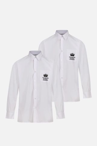 2 PACK Long sleeve shirt badged with the logo for The British School Warsaw