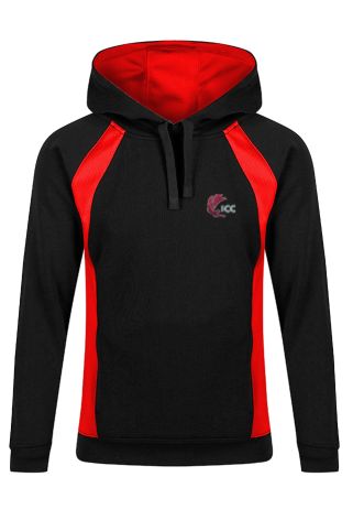 Sports hoody badged with school logo for Icknield Community College