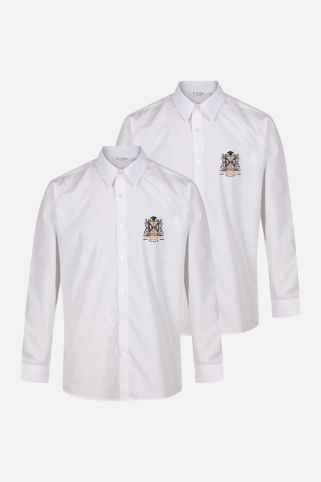 2 pack Long sleeve shirt badged with school logo for Montessori International Bordeaux