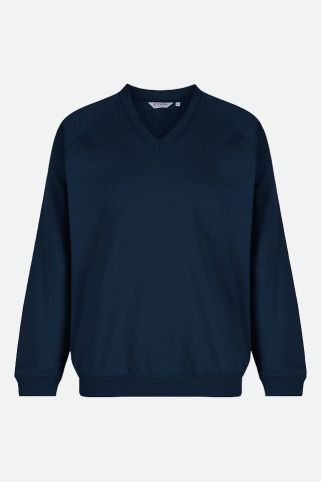 Standard Fit V-Neck Soft & Durable School Sweatshirt (1-16+ Years)
