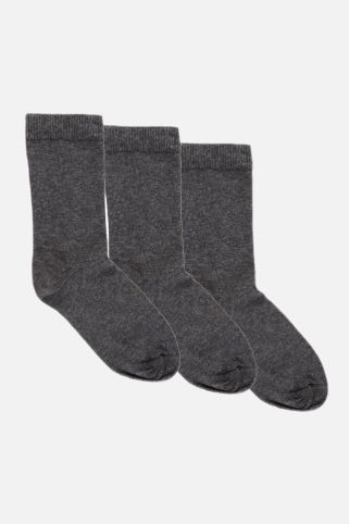 3 Pack Soft & Durable Cotton Rich School Socks (2-14+ Years)