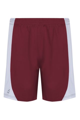 Maroon and White AKOA sports shorts
