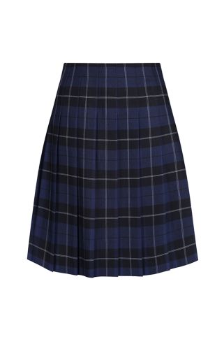 Senior Stitch Down Pleat Tartan Skirt