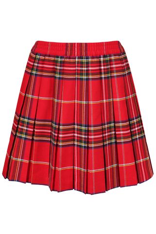 Junior Tartan Box Pleat Skirt