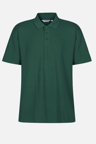 Standard Fit Short Sleeve Made to Last School Polo Shirt Bottle Green (1-16+ Years)