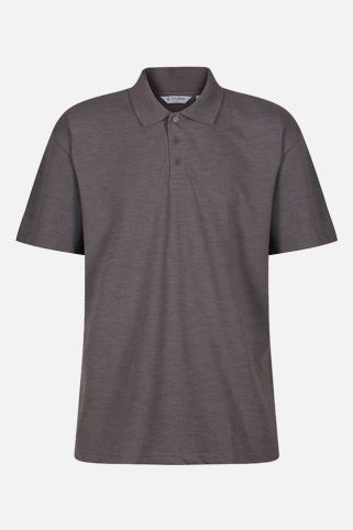 Standard Fit Short Sleeve Made to Last School Polo Shirt Grey (1-16+ Years)