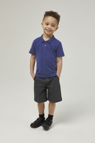 Standard Fit Short Sleeve Made to Last School Polo Shirt Royal Blue (1-16+ Years)
