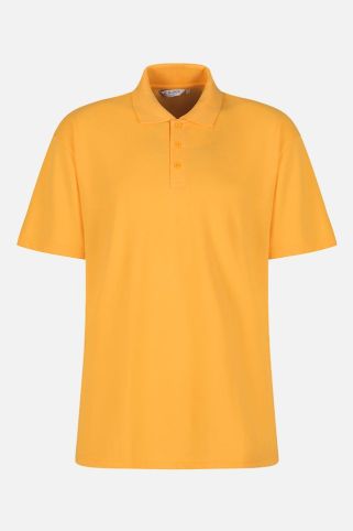 Standard Fit Short Sleeve Made to Last School Polo Shirt Sunflower Yellow (1-16+ Years)
