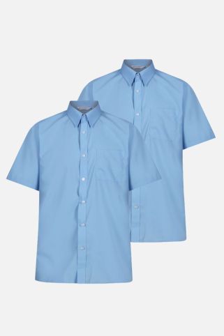 Non-Iron Short Sleeve Shirt - Twin Pack