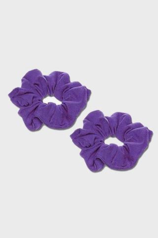 Jersey Hair Scrunchie Purple