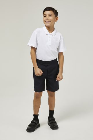 Flat Front Stain Resistant School Shorts (3-15 Years)