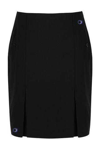 Girls Fit Twin Pleat Skirt with Outwood Academy logo