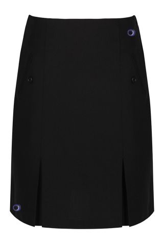 Girls junior style Twin Pleat Skirt with Outwood Academy logo