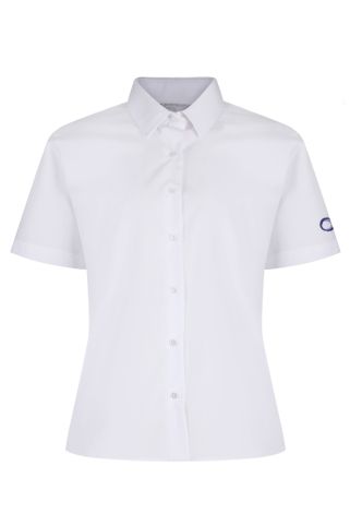 2-pack Non-Iron Short Sleeve Blouse with Outwood Academy logo