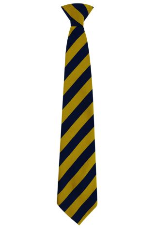Year 7 Tie (September 2023 - July 2024) with Navy and Gold Stripe Tie 