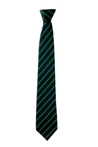 Black and green stripe tie