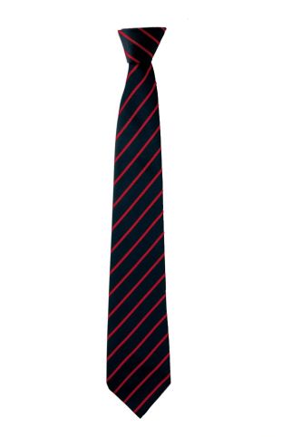 Black and red stripe tie