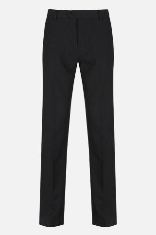 Senior Boys' Fit Slim Leg Stain Resistant School Trousers Black (7-16+ Years)